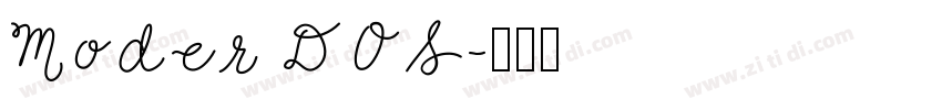 Moder DOS字体转换